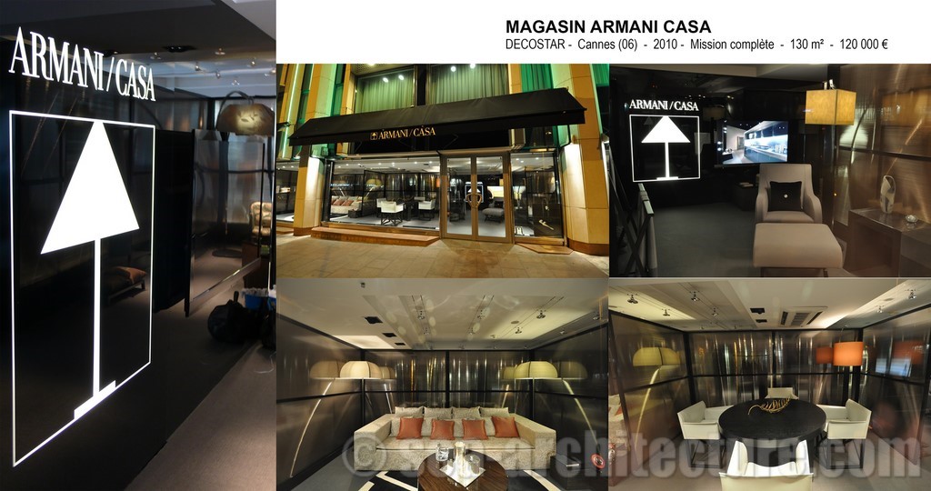 magasin show-room Armani casa Cannes